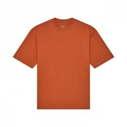 T-SHIRT FOX WORDMARK OVERSIZED CHOCOLATE S