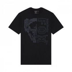 T-SHIRT FOX IMAGE SKULL PREM BLACK L