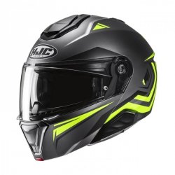 KASK HJC I91 TRICUS BLACK/YELLOW L