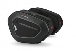 ZESTAW SAKW BOCZNYCH PRO BLAZE H I STELAŻY SW-MOTECH TRIUMPH STREET TRIPLE 675/R (12-16) BLACK