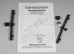 Szyba motocyklowa MRA KNURLED NUT, CARRIAGE BOLT, WASHER, GUIDE / PAIR -, forma E-VBSS,