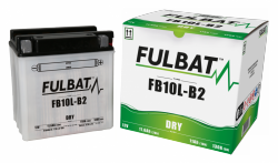 Akumulator FULBAT FUL DRY - FB10L-B2 / YB10L-B2 (suchy, obsługowy, kwas w zestawie)