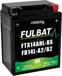 Akumulator FULBAT FUL GEL - FTX14AHL-BS / FB14L-A2 / FB14L-B2 / YTX14AHL-BS / YB14L-A2 / YB14L-B2 (Żelowy, bezobsługowy)