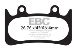 CFA385HH - Klocki hamulcowe rowerowe (spiekane) EBC Brakes