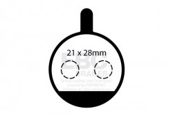CFA750 - Klocki hamulcowe rowerowe (organiczne) EBC Brakes