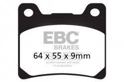 Klocki hamulcowe EBC FA088V V-PAD (kpl. na 1 tarcze)
