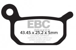 Klocki hamulcowe EBC FA325R (kpl. na 1 tarcze) (odpowiednik PROX 37.106302)