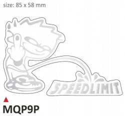 Naklejki dekoracyjne 2 sztuki flat/UV ONEDESIGN MQP9P