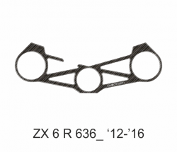 Zabezpieczenie na półkę kierownicy, osłona PPSK14P ONEDESIGN ZX6R 636 2012-2023