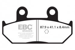 Klocki hamulcowe EBC SFA412 skuterowe (kpl. na 1 tarcze)