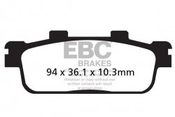 Klocki hamulcowe EBC SFA427 skuterowe (kpl. na 1 tarcze)