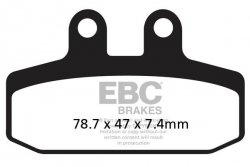 Klocki hamulcowe EBC SFAC256 skuterowe karbonowe (kpl. na 1 tarcze)