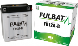 Akumulator FULBAT YB12A-B (suchy, obsługowy, kwas w zestawie)