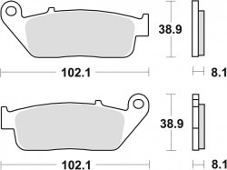 TRW klocki hamulcowe przód Triumph 800 Tiger XR ABS (15-)