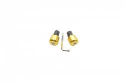 V PARTS (VICMA) KOŃCÓWKI KIEROWNICY 17,5 MM KOLOR ZŁOTY, (ZASTOSOWANIE UNIWERSALNE) (617OR)