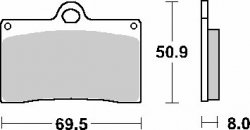 SBS PROMOCJA KLOCKI HAMULCOWE KH95 STREET STANDART CERAMIC KOLOR CZARNY