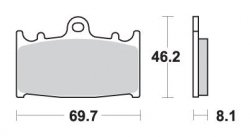 SBS PROMOCJA KLOCKI HAMULCOWE KH158 SPIEK METALICZNY SINTER OFFROAD (WYCZYNOWE)