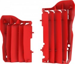 POLISPORT OSŁONY CHŁODNICY (KRATKI - KOMPLET) HONDA CRF 450R 17-20 KOLOR CZERWONY