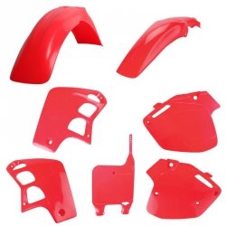 POLISPORT KOMPLET PLASTIKÓW HONDA CR 500 91-94 KOLOR OEM CZERWONY FLUO-R