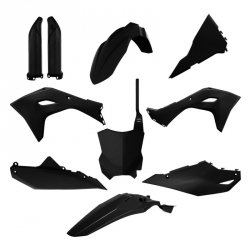 POLISPORT KOMPLET PLASTIKÓW (FULL KIT) KAWASAKI KXF 450 24-25 W ZESTAWIE TABLICA PRZEDNIA (8665900003) I OSŁONY AMORTYZARORÓW (8