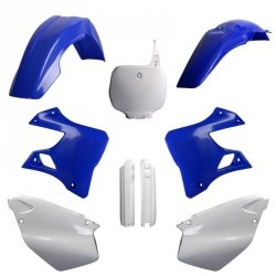 POLISPORT KOMPLET PLASTIKÓW (FULL KIT) YAMAHA YZ 125/250 96-99 W ZESTAWIE TABLICA PRZEDNIA (8674000001) I OSŁONY AMORTYZARORÓW (