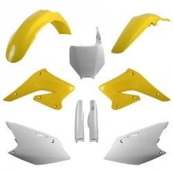 POLISPORT KOMPLET PLASTIKÓW (FULL KIT) SUZUKI RMZ 250 04-06 W ZESTAWIE TABLICA PRZEDNIA (8660800002) I OSŁONY AMORTYZARORÓW (839