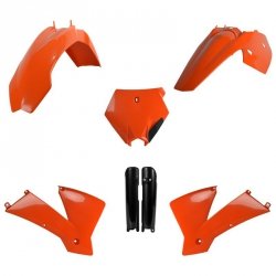 POLISPORT KOMPLET PLASTIKÓW (FULL KIT) KTM SX 03-04 W ZESTAWIE OSŁONY AMORTYZATORÓW (8399000001) KOLOR POMARAŃCZOWY
