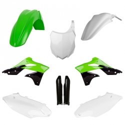 POLISPORT KOMPLET PLASTIKÓW (FULL KIT) KAWASAKI KX 250F 13-16 W ZESTAWIE TABLICA PRZEDNIA (8659200003) I OSŁONY AMORTYZARORÓW (8