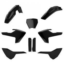 POLISPORT KOMPLET PLASTIKÓW (FULL KIT) HUSQVARNA TC/FC 16-18 W ZESTAWIE TABLICA PRZEDNIA (8665800003) I OSŁONY AMORTYZARORÓW (83