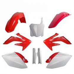POLISPORT KOMPLET PLASTIKÓW (FULL KIT) HONDA CRF 250R 08 W ZESTAWIE TABLICA PRZEDNIA (8657500001) I OSŁONY AMORTYZARORÓW (835170