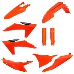 POLISPORT KOMPLET PLASTIKÓW (FULL KIT) KTM EXC/EXC-F/XC-W/XC-WF TBI 24-25 W ZESTAWIE OSŁONY AMORTYZATORÓW (8352500001) KOLOR POM