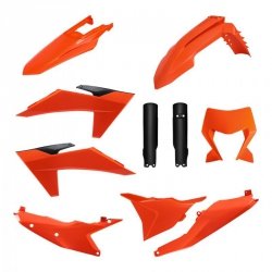 POLISPORT KOMPLET PLASTIKÓW (FULL KIT) KTM EXC/EXC-F/XC-W/XC-WF TBI 24-25 W ZESTAWIE OSŁONA LAMPY ORAZ OSŁONY AMORTYZATORÓW (835
