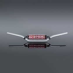 RENTHAL KIEROWNICA 7/8 CALA (22MM) MX HANDLEBAR SILVER VILLOPOTO / STEWART PADDED KOLOR SREBRNY Z GĄBKĄ