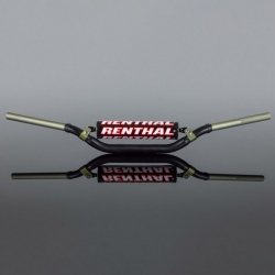 RENTHAL KIEROWNICA 1,1/8 CALA (28,6MM) MX TWINWALL 990 HANDLEBAR BLACK YAMAHA YZ 07-23 / YZF 07-17 PADDED KOLOR CZARNY Z GĄBKĄ