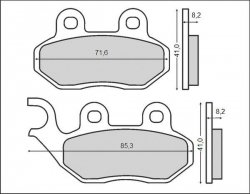 BRENTA KLOCKI HAMULCOWE KH264 (FT 3099)