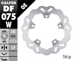 GALFER TARCZA HAMULCOWA TYŁ HONDA CTX 750N (ABS) 13-; NC 700S/X (ABS) 12-14; NC 750S/X (ABS) 14-; BMW G 310R/GS 16- (WAVE FIXED)