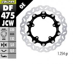 GALFER TARCZA HAMULCOWA PRZÓD YAMAHA MT-10 17-; YZF -R6 17-23; YZF-R9 25; FZ 1 06; YZF-R1 04-23; V MAX 1700 09- (WAVE FLOATING) 
