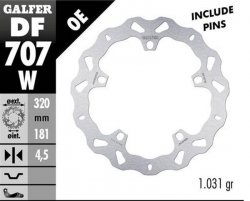 GALFER TARCZA HAMULCOWA PRZÓD BMW F 800R/S/ST/GT 09-; F 900XR 20-; R 850R/RT 04; R 1100S 01-; R 1100/1500/1200/1250S/R/RT/S/ST/G