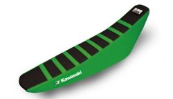 BLACKBIRD POKROWIEC / POSZYCIE NA SIEDZENIE KAWASAKI KXF 250 13-20, KXF 450 12-18 ZEBRA KOLOR CZARNY ZIELONY