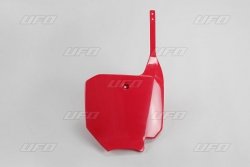 UFO TABLICA NA NUMER STARTOWY HONDA CR 80 96-02, CR 85 03-09 KOLOR CZERWONY