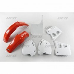 UFO KOMPLET PLASTIKÓW HONDA CR 125 91-92, CR 250 90-91, KOLOR OEM (CZERWONY/BIAŁY) (HO097E999)