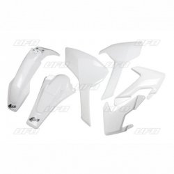 UFO KOMPLET PLASTIKÓW HUSQVARNA TE/TX 125/250/300 17-19, FE 250/350/450/501 17-19 KOLOR OEM 19 (BIAŁY) (HU618E999W)
