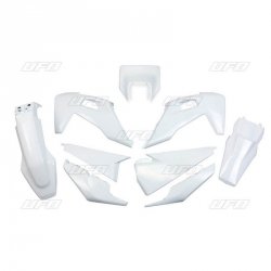 UFO KOMPLET PLASTIKÓW HUSQVARNATE 150 / 250 / 300 20-23, FE 250 / 350 / 450 / 501 20-23 Z OSŁONĄ LAMPY KOLOR BIAŁY (HU623E041)