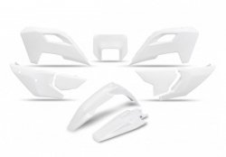 UFO KOMPLET PLASTIKÓW HUSQVARNA TE 150 / 250 / 300 24-25, FE 250 / 350 / 450 / 501 24-25, KOLOR BIAŁY