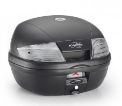 KAPPA KUFER CENTRALNY 35L MONOLOCK K35NT2 ACTION Z BIAŁYMI ODBLASKAMI ( ZAWIERA PŁYTĘ ) (K35NT2) - ZASTĘPUJE K35NT