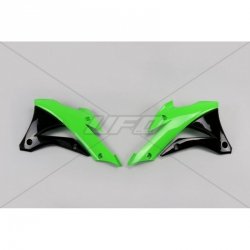 UFO OSŁONY CHŁODNICY KAWASAKI KX 85 14-21, KX 100 14-21 KOLOR ZILEONY CZARNY