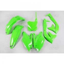 UFO KOMPLET PLASTIKÓW KAWASAKI KXF 450 18 KOLOR ZIELONY FLUO (KA226AFLU)