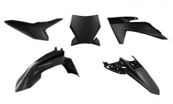 RACETECH (RTECH) 2024/12 KOMPLET PLASTIKÓW KTM SX 50 24-25 KOLOR CZARNY