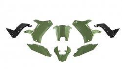 RACETECH (RTECH) 2024/12 KOMPLET PLASTIKÓW (BEZ PRZEDNIEGO BŁOTNIKA) T7 REVOLUTION YAMAHA TENERE 700 19-24 KOLOR CIEMNY ZIELONY 