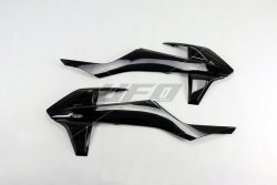UFO OSŁONY CHŁODNICY KTM SX/SXF 16-18 (Z WYJĄTKIEM SX 250 16), EXC/EXCF TPI 17-19, KOLOR CZARNY